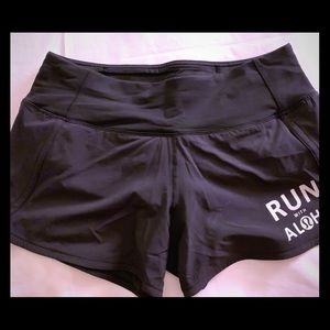 Exclusive Lululemon Hawaii Aloha Run Time shorts